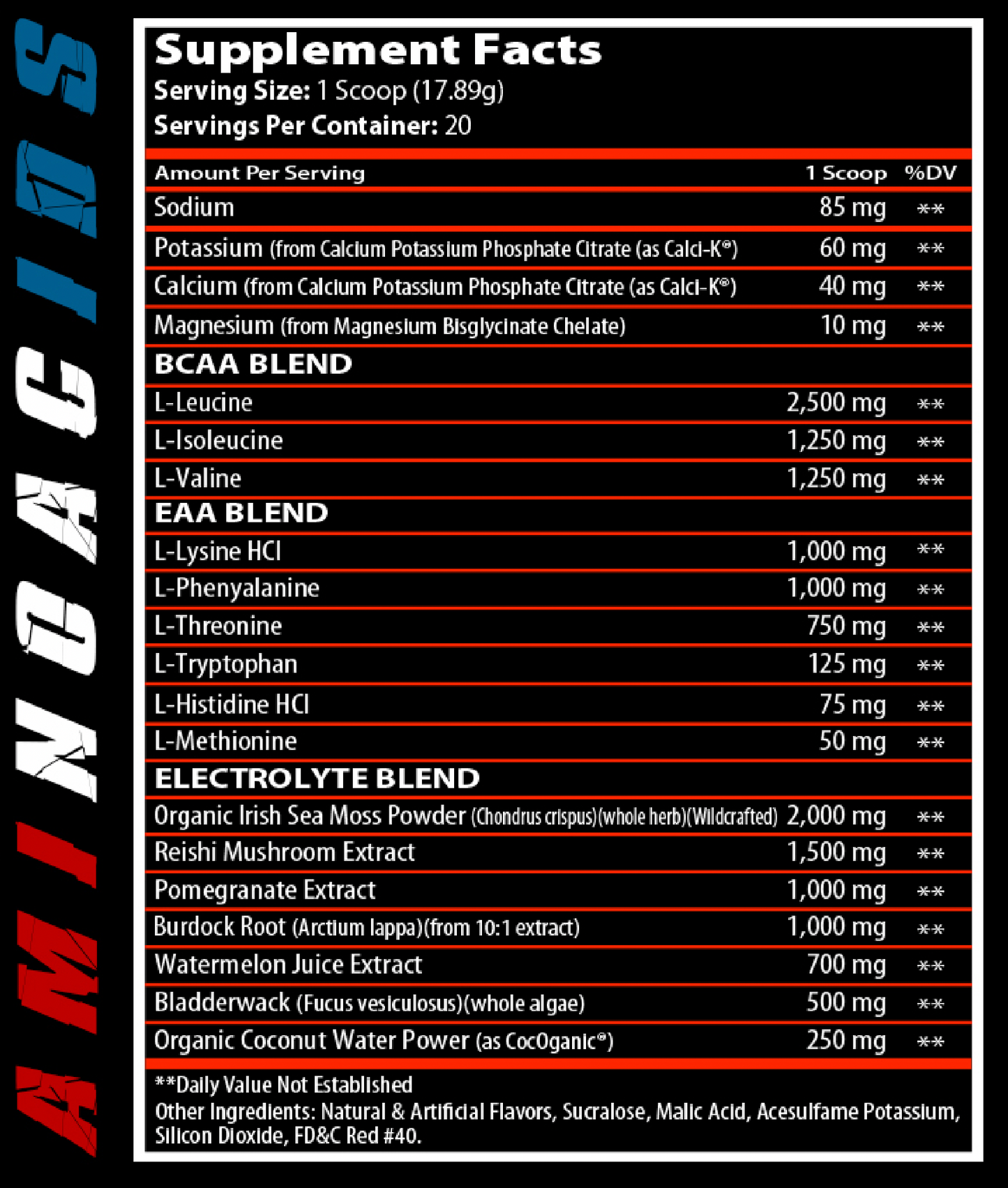 RED, WHITE, RECHARGE - BCAA/EAA Blend